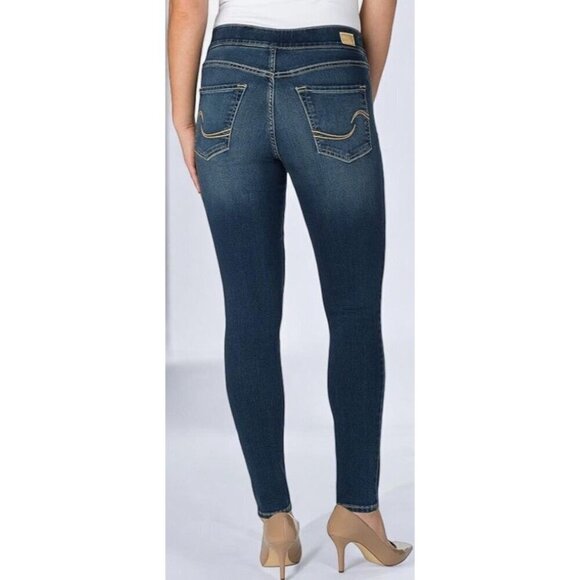 Levi Strauss Womens Gold Signature Shaping Skinny Dark Blue Pull On Jeans NEW 26 - Picture 3 of 8